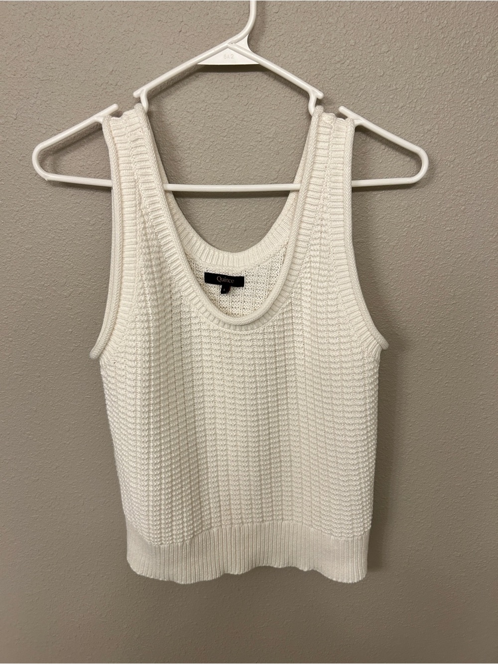 Quince Cream Knit Tank Top